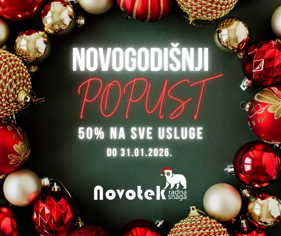 50 posto popusta Novotek radna snaga
