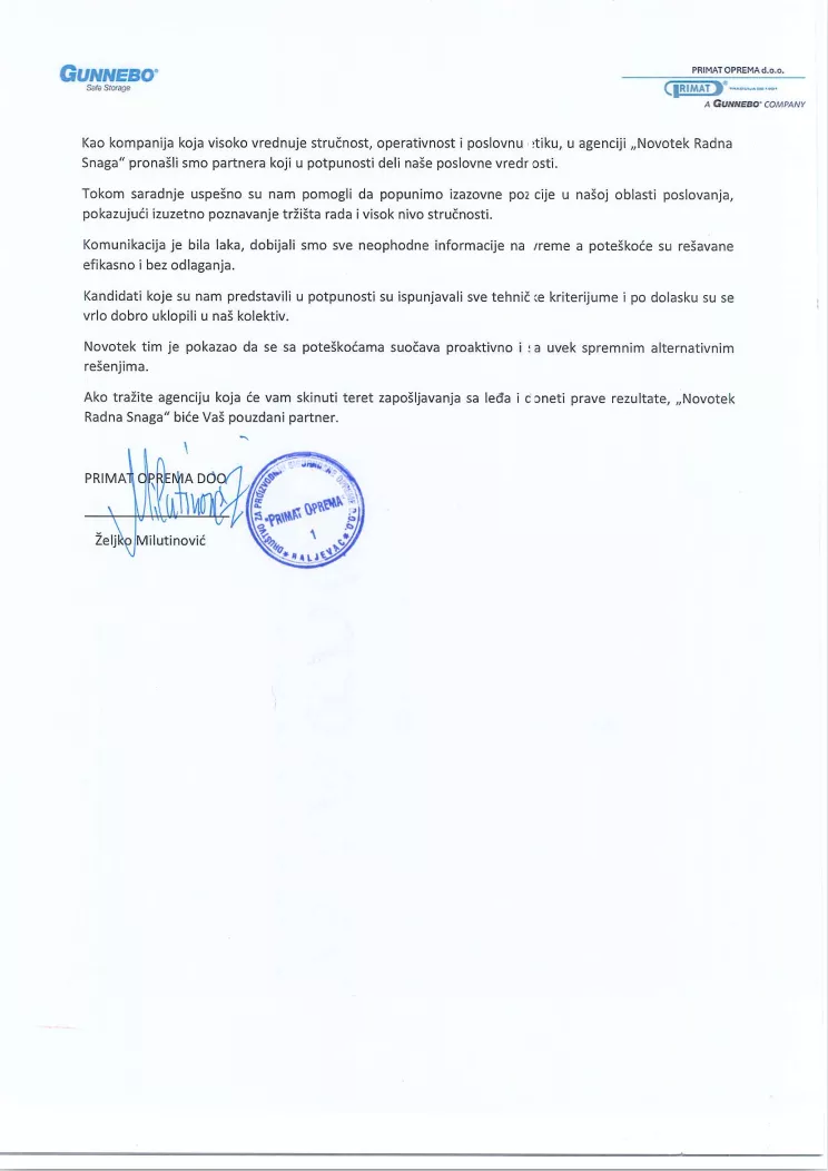 Primat oprema referenca